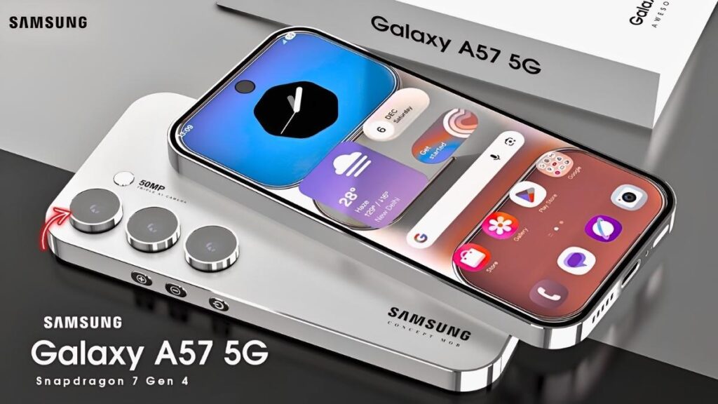 Samsung Galaxy A57 Smartphone 5G con Snapdragon 7 Gen 4 y Gran Batería de 7000mAh en 2026